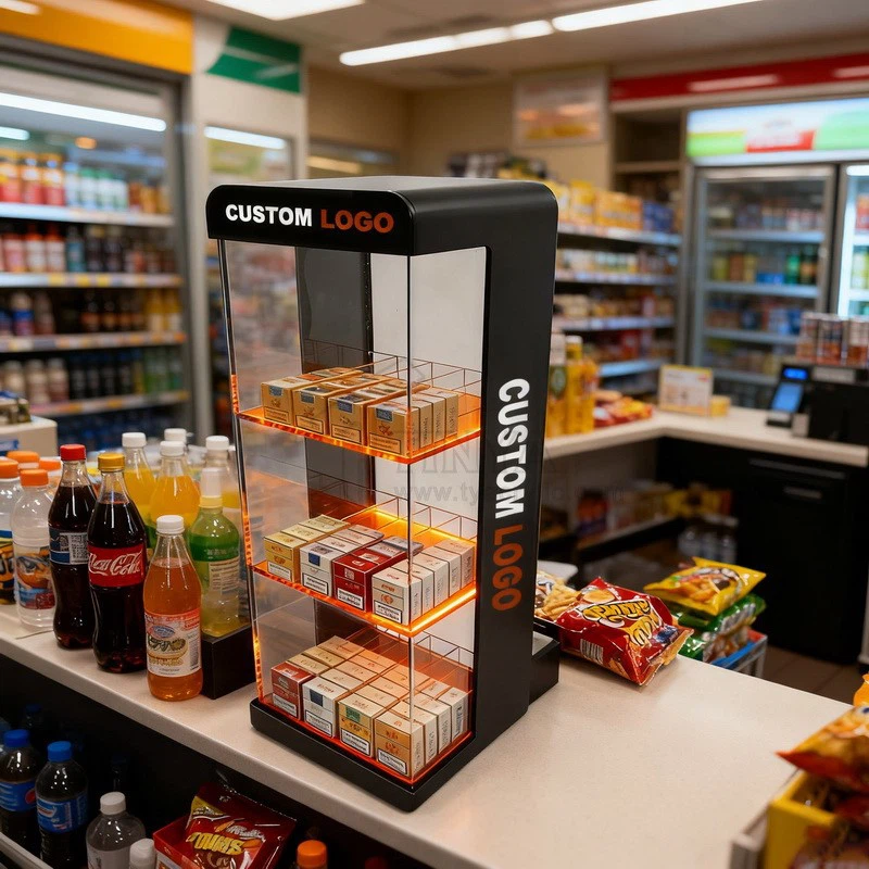 led cigarette display rack led cigarette display rack